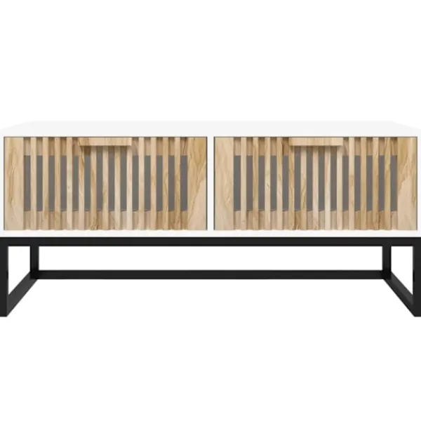 vidaXL Soffbord>Soffbord 80x40x35 cm konstruerat trä och järn
