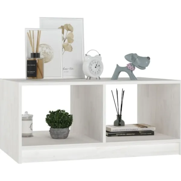 vidaXL Soffbord>Soffbord 75x50x33,5 cm massiv furu