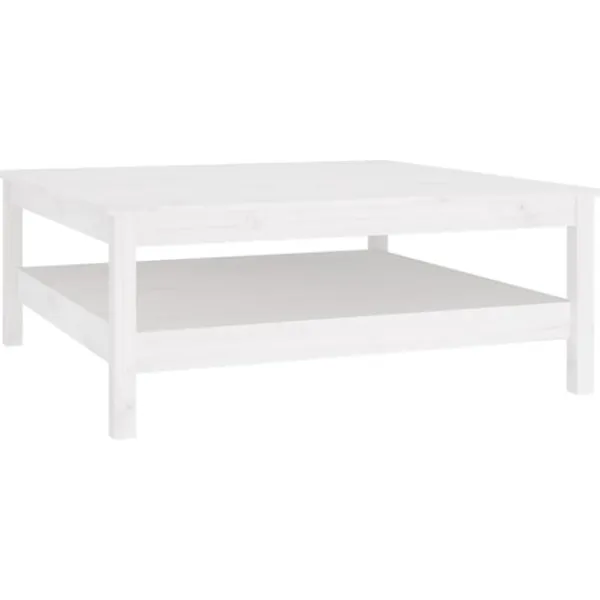 vidaXL Soffbord>Soffbord 100x100x40 cm massivt furu