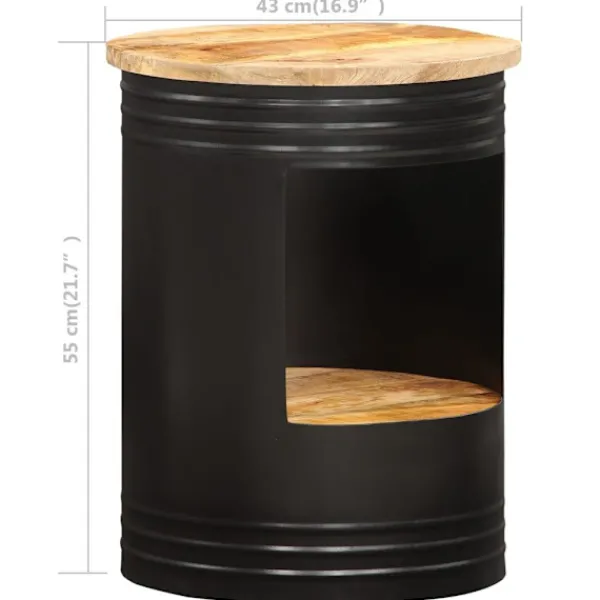 vidaXL Småbord>Soffbord 43x55 cm massivt mangoträ