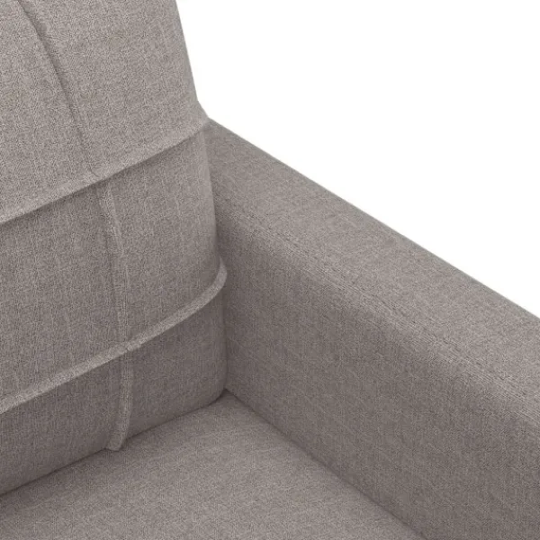 vidaXL Soffor>Soffgrupp med dynor 3 delar Taupe tyg Taupe