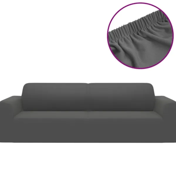 vidaXL Soffor>Sofföverdrag 3-sits med stretch polyesterjersey