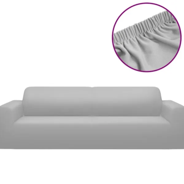 vidaXL Stolar>Sofföverdrag 3-sits med stretch polyesterjersey