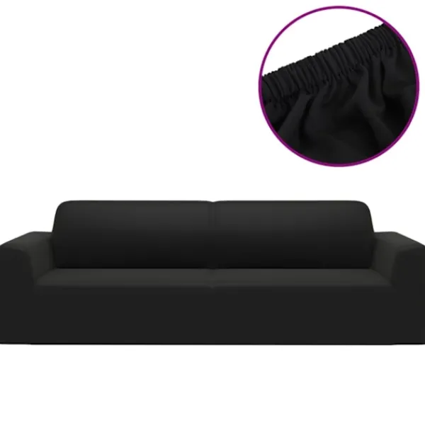 vidaXL Soffor>Sofföverdrag 3-sits med stretch polyesterjersey