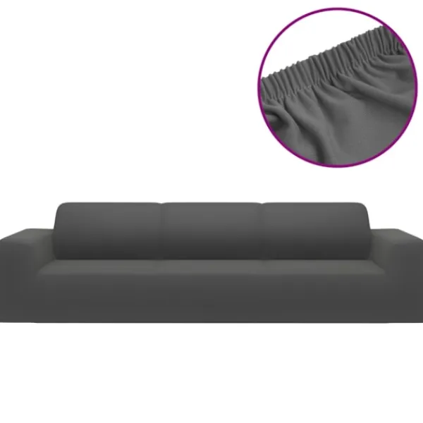 vidaXL Soffor>Sofföverdrag 4-sits med stretch polyesterjersey
