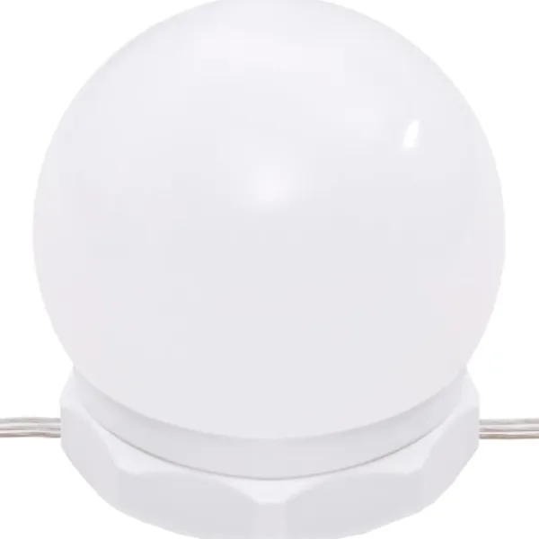 vidaXL Sminkbord>Spegelskåp med LED betong 60x31,5x62 cm
