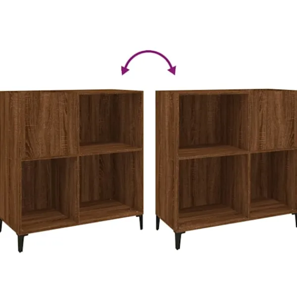 vidaXL Tv-Bänkar>Stereobänk ek 84,5x38x89 cm konstruerat trä