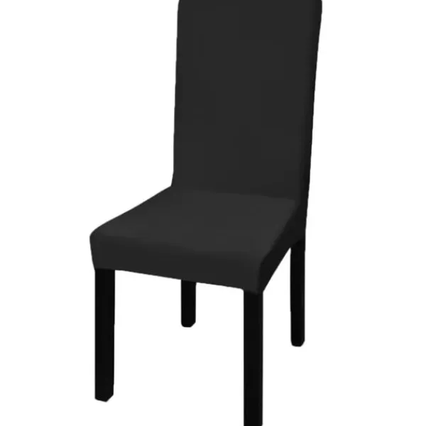 vidaXL Stolar>Stolsöverdrag rak modell stretch 6 st