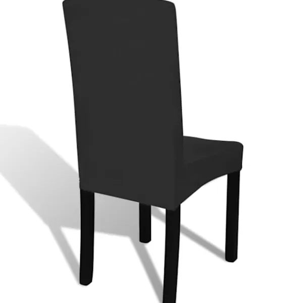vidaXL Stolar>Stolsöverdrag rak modell stretch 6 st