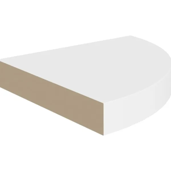 vidaXL Hyllor>Svävande hörnhyllor 4 st 25x25x3,8 cm MDF