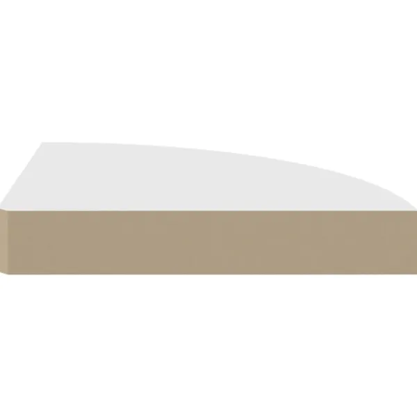 vidaXL Hyllor>Svävande hörnhyllor 4 st 25x25x3,8 cm MDF