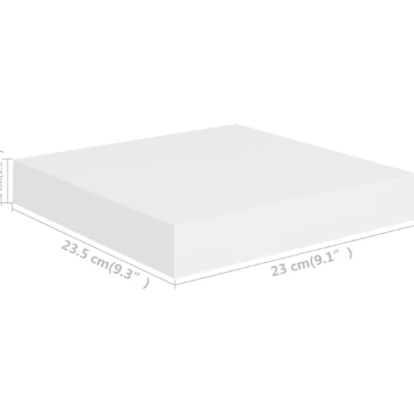 vidaXL Hyllor>Svävande vägghyllor 4 st 23x23,5x3,8 cm MDF