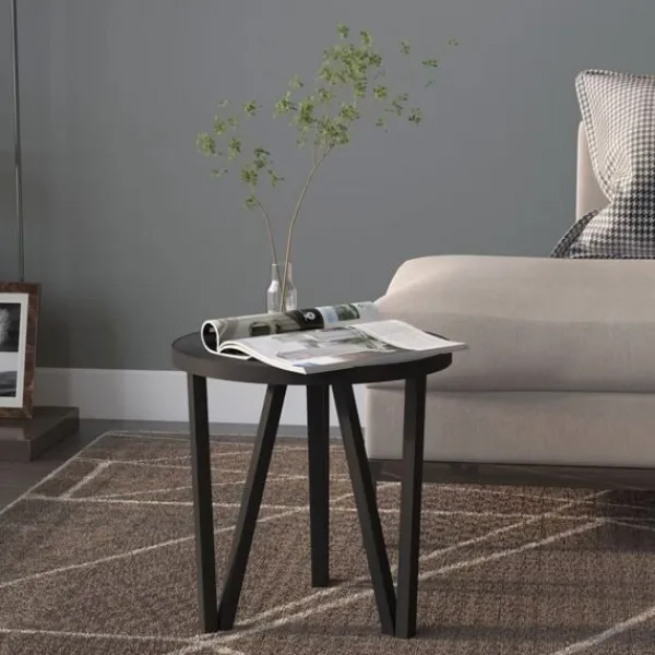vidaXL Småbord>Tebord Ø35 cm MDF