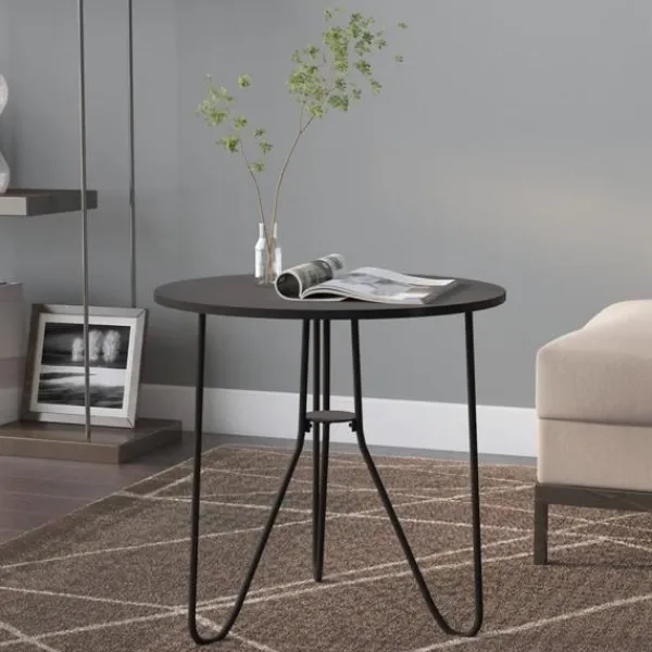 vidaXL Småbord>Tebord 48 cm MDF och järn