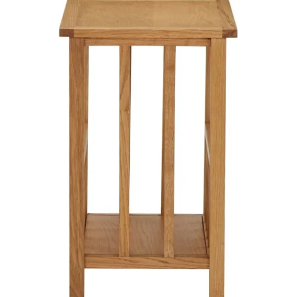 vidaXL Småbord>Tidningsbord 45x35x55 cm massiv ek