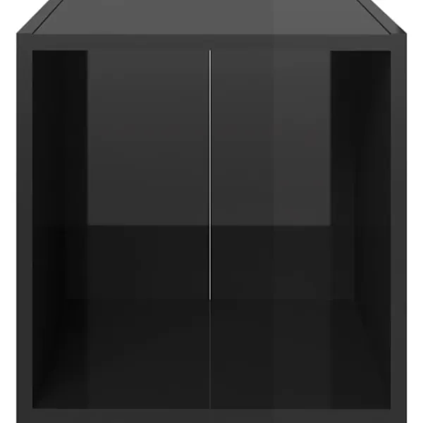 vidaXL Tv-Bänkar>TV-bänk 4 st högglans 37x35x37 cm konstruerat trä