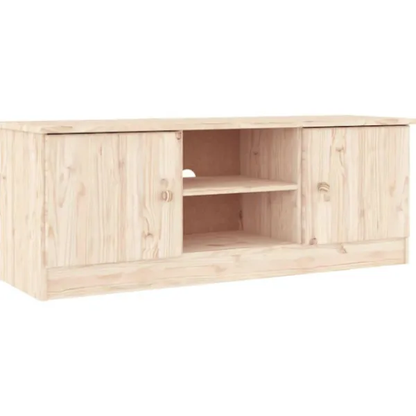 vidaXL Tv-Bänkar>Tv-bänk ALTA 112x35x41 cm massiv furu