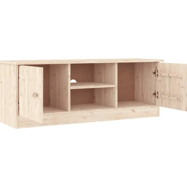 vidaXL Tv-Bänkar>Tv-bänk ALTA 112x35x41 cm massiv furu