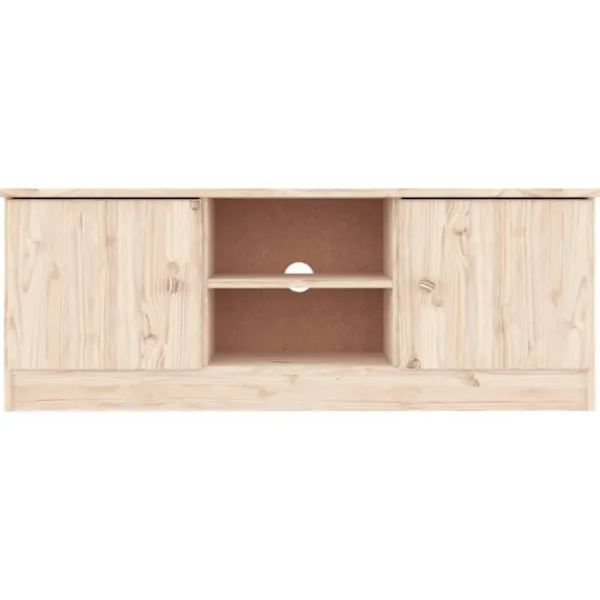vidaXL Tv-Bänkar>Tv-bänk ALTA 112x35x41 cm massiv furu