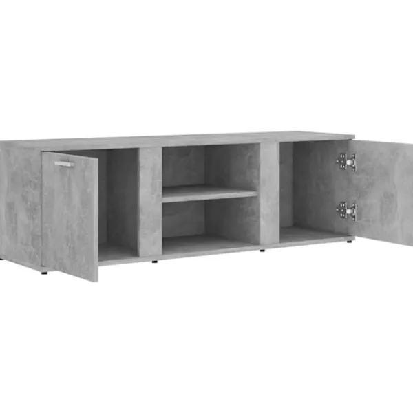 vidaXL Tv-Bänkar>Tv-bänk betong 120x34x37 cm konstruerat trä