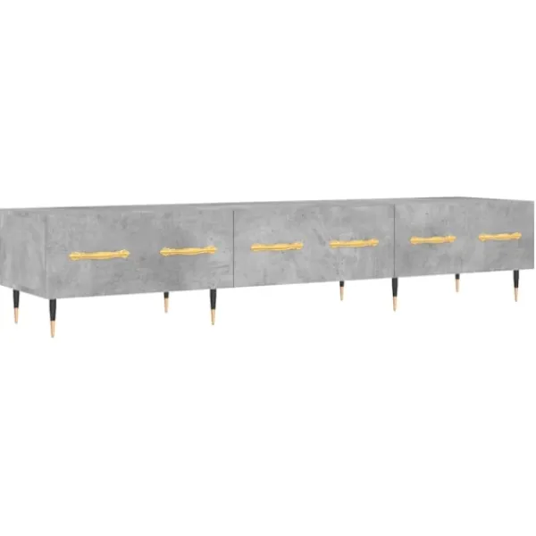 vidaXL Tv-Bänkar>Tv-bänk betong 150x36x30 cm konstruerat trä