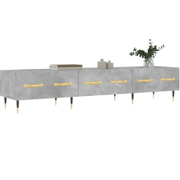 vidaXL Tv-Bänkar>Tv-bänk betong 150x36x30 cm konstruerat trä