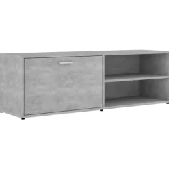 vidaXL Tv-Bänkar>Tv-bänk betong 120x34x37 cm konstruerat trä