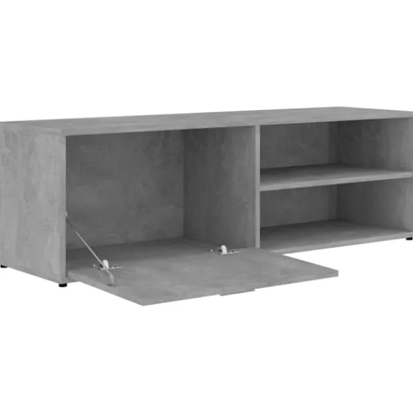 vidaXL Tv-Bänkar>Tv-bänk betong 120x34x37 cm konstruerat trä