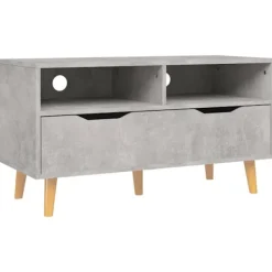 vidaXL Tv-Bänkar>Tv-bänk betong 90x40x48,5 cm konstruerat trä