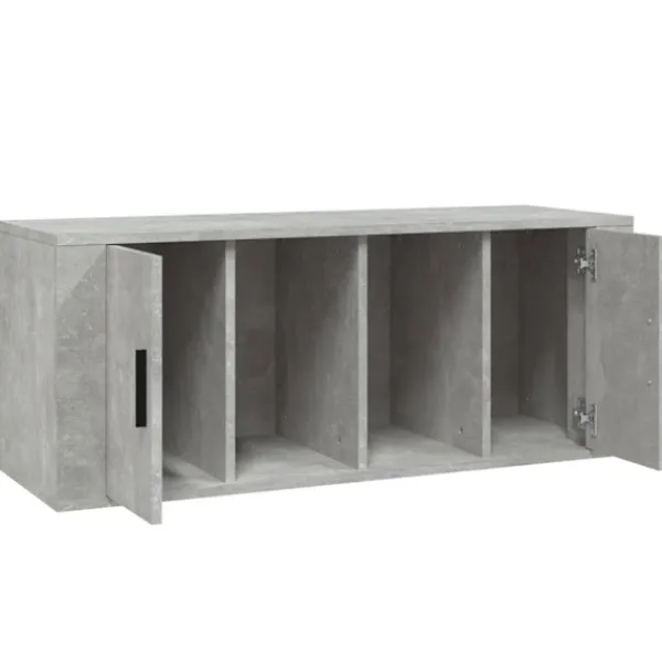 vidaXL Tv-Bänkar>Tv-bänk betong 100x35x40 cm konstruerat trä
