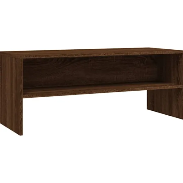 vidaXL Tv-Bänkar>Tv-bänk ek 100x40x40 cm konstruerat trä
