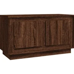 vidaXL Tv-Bänkar>Tv-bänk ek 80x35x45 cm konstruerat trä
