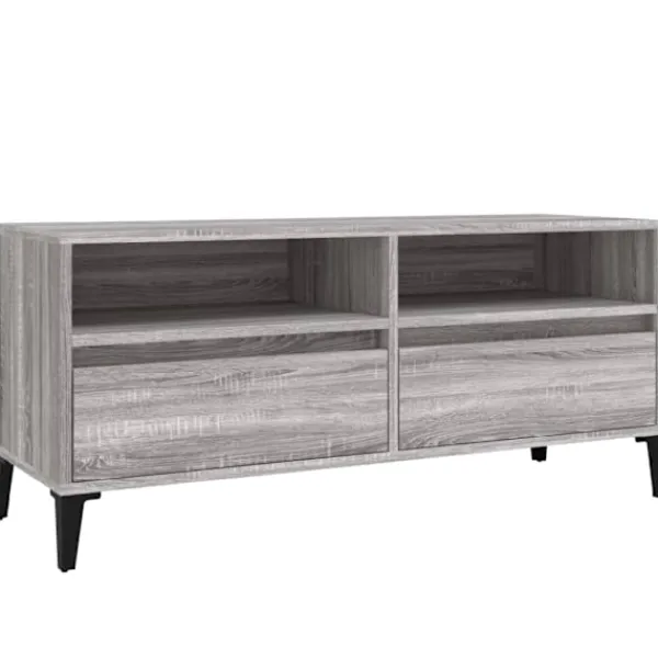 vidaXL Tv-Bänkar>Tv-bänk sonoma 100x34,5x44,5 cm konstruerat trä