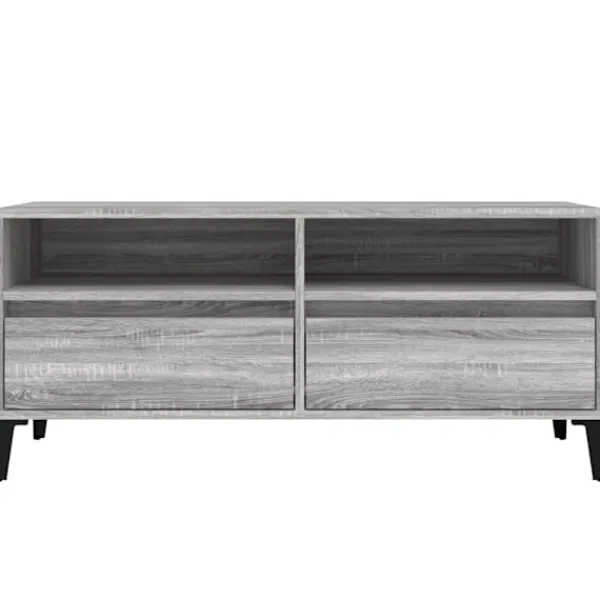 vidaXL Tv-Bänkar>Tv-bänk sonoma 100x34,5x44,5 cm konstruerat trä