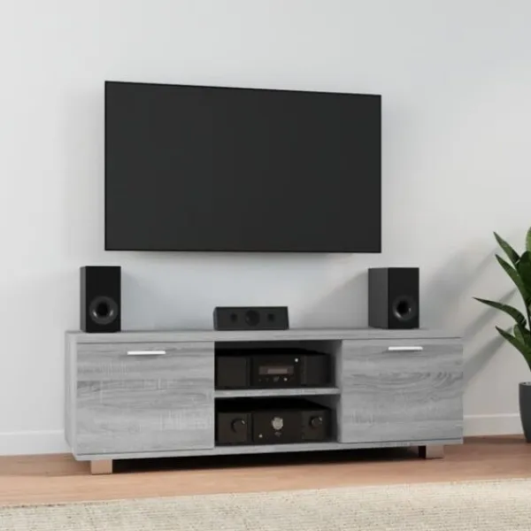 vidaXL Tv-Bänkar>Tv-bänk sonoma 120x40,5x35 cm konstruerat trä