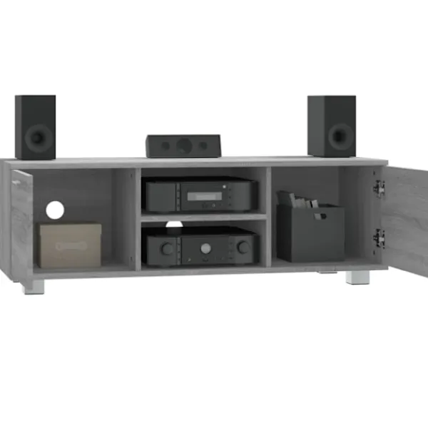 vidaXL Tv-Bänkar>Tv-bänk sonoma 120x40,5x35 cm konstruerat trä