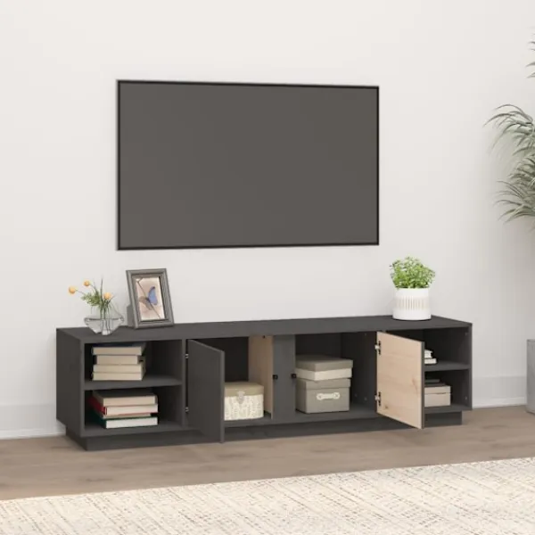 vidaXL Tv-Bänkar>Tv-bänk 156x40x40 cm massiv furu