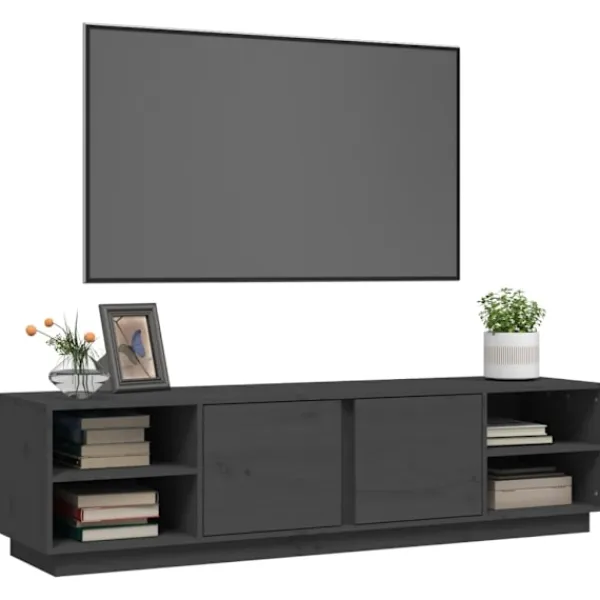 vidaXL Tv-Bänkar>Tv-bänk 156x40x40 cm massiv furu