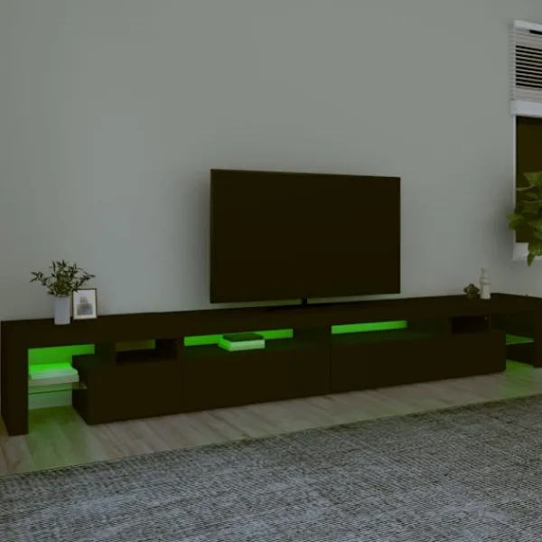 vidaXL Tv-Bänkar>Tv-bänk med LED-belysning 290x36,5x40 cm