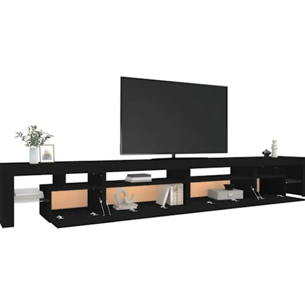 vidaXL Tv-Bänkar>Tv-bänk med LED-belysning 290x36,5x40 cm