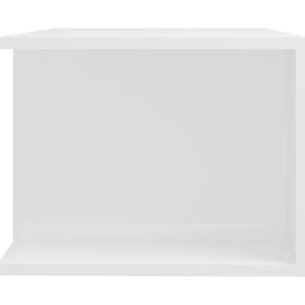 vidaXL Tv-Bänkar>TV-bänk med LED-belysning högglans 90x39x30 cm