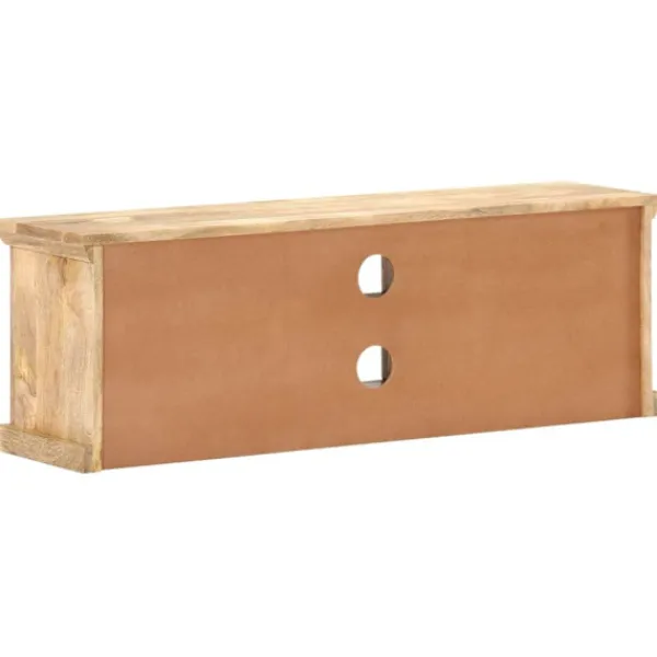 vidaXL Tv-Bänkar>TV-bänk med ståldörrar 120x30x40 cm massivt mangoträ