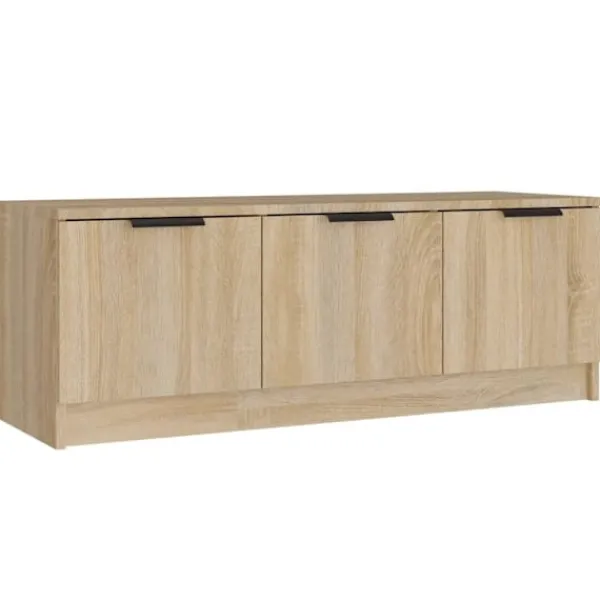 vidaXL Tv-Bänkar>Tv-bänk sonoma-ek 102x35x36,5 cm konstruerat trä