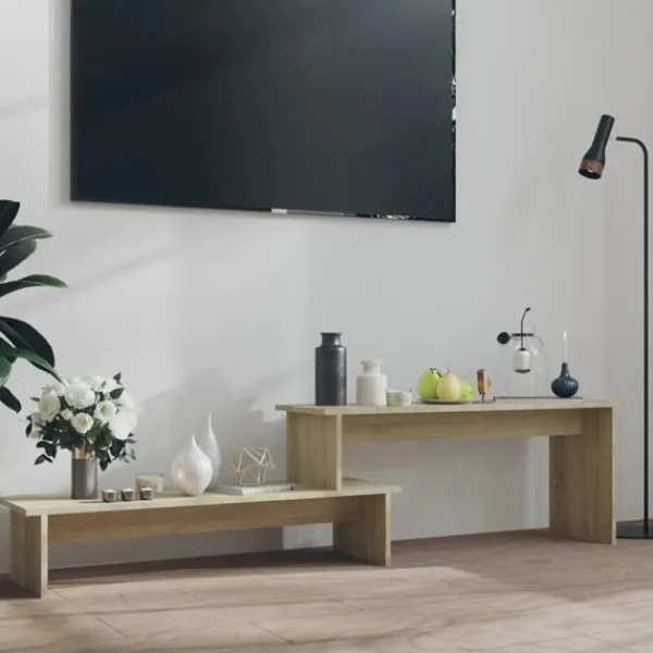 vidaXL Tv-Bänkar>Tv-bänk sonoma-ek 180x30x43 cm konstruerat trä
