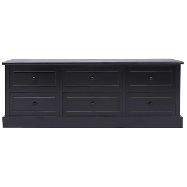 vidaXL Tv-Bänkar>Tv-bänk 108x30x40 cm massivt kejsarträ