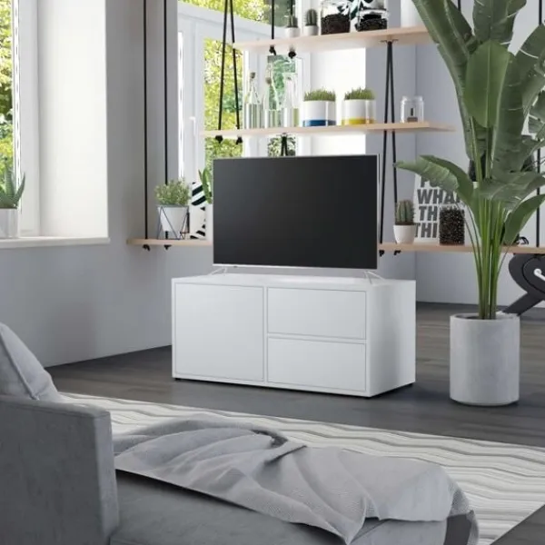 vidaXL Tv-Bänkar>Tv-bänk 80x34x36 cm konstruerat trä