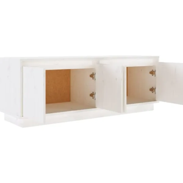 vidaXL Tv-Bänkar>Tv-bänk 110x34x40 cm massiv furu