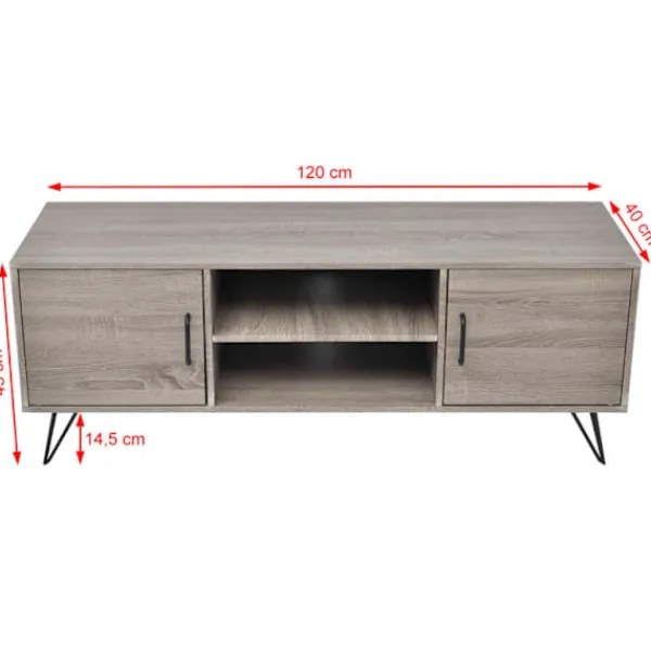 vidaXL Tv-Bänkar>TV-bänk 120x40x45 cm