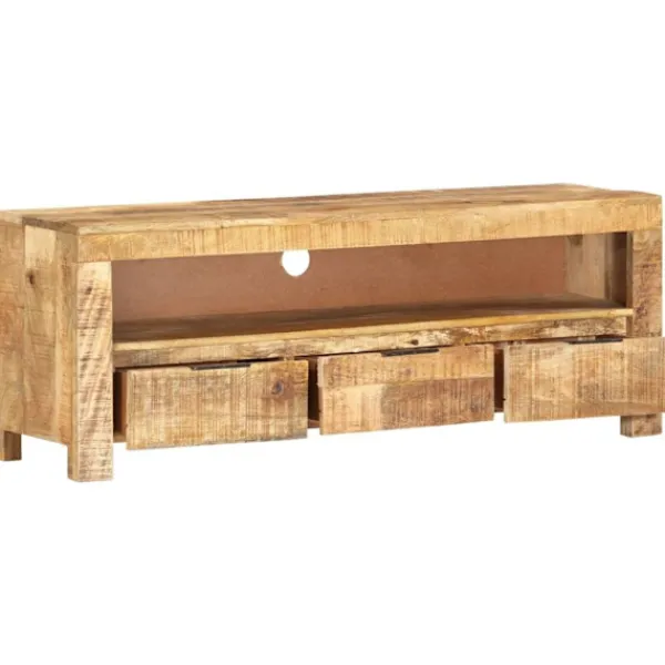 vidaXL Tv-Bänkar>TV-bänk 110x30x40 cm grovt mangoträ
