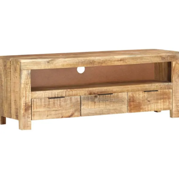 vidaXL Tv-Bänkar>TV-bänk 110x30x40 cm grovt mangoträ